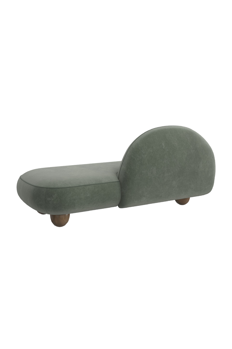 Méridienne en velours vert | Caracole Cypress | OROA.fr