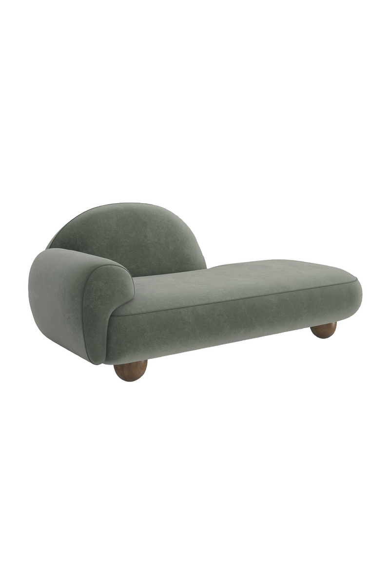 Méridienne en velours vert | Caracole Cypress | OROA.fr