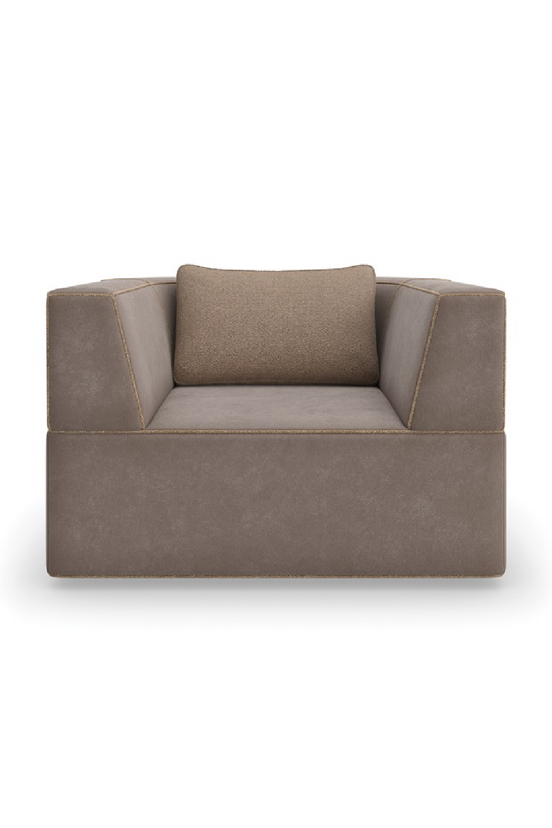 Fauteuil lounge gris chaud | Caracole Marbella | OROA.fr