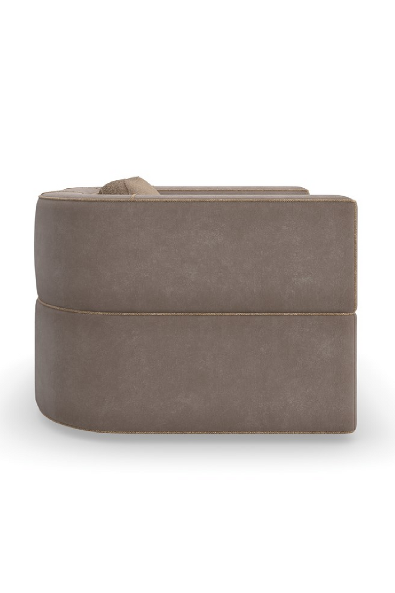 Fauteuil lounge gris chaud | Caracole Marbella | OROA.fr