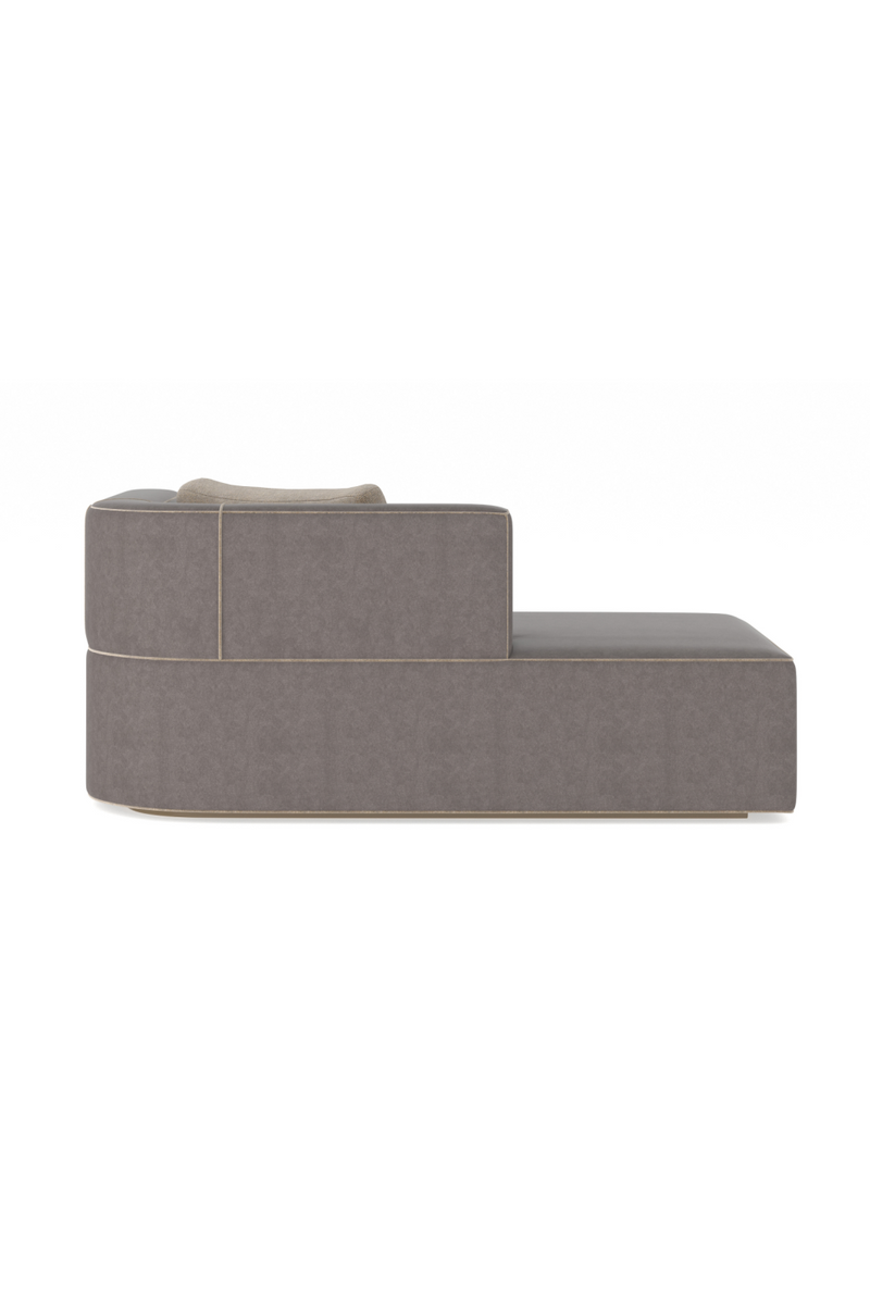 Chaise Longue en Cuir Marron | Caracole Marbella | Oroa.fr
