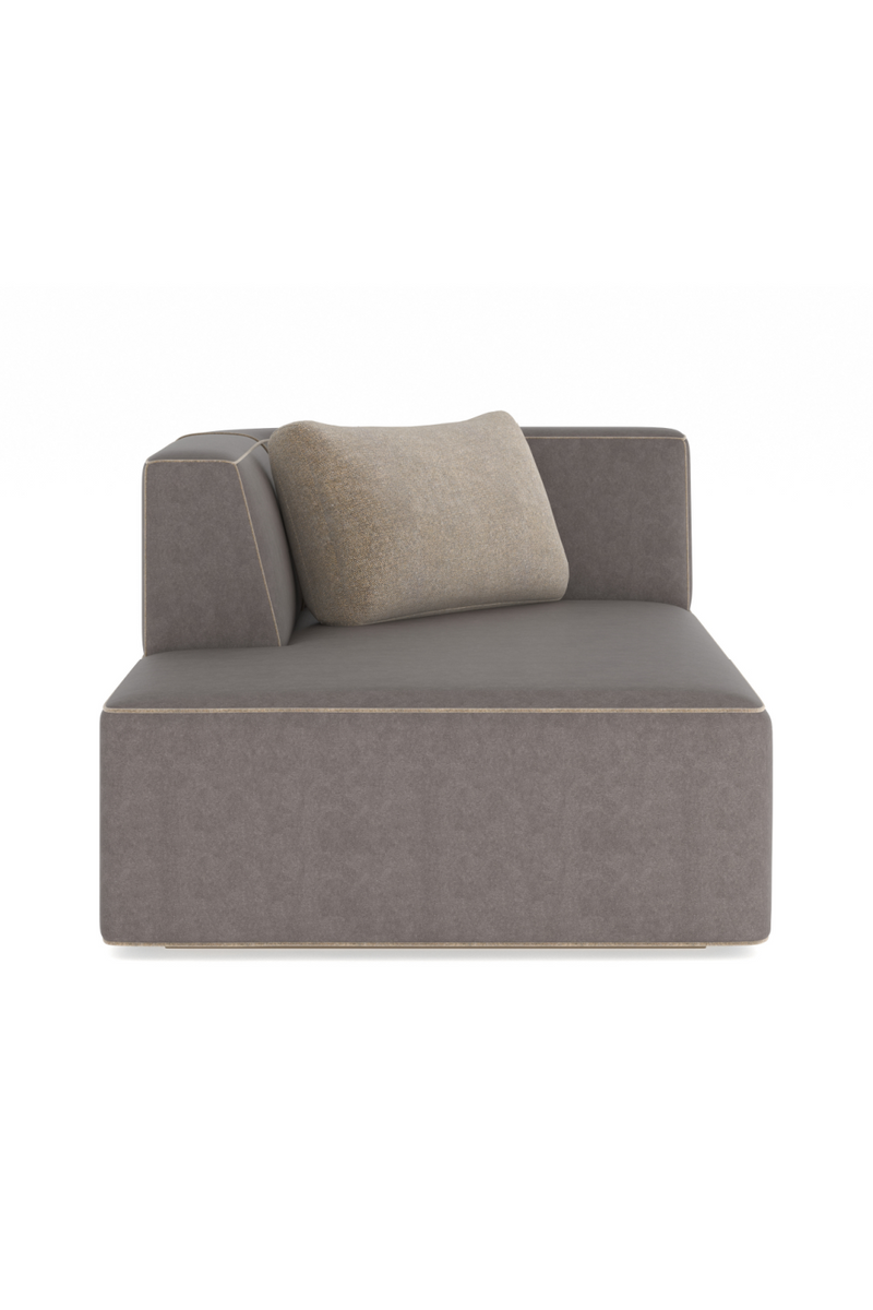 Chaise Longue en Cuir Marron | Caracole Marbella | Oroa.fr
