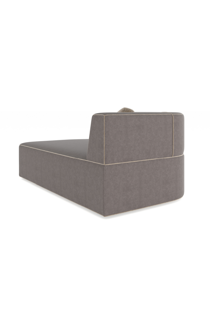 Chaise Longue en Cuir Marron | Caracole Marbella