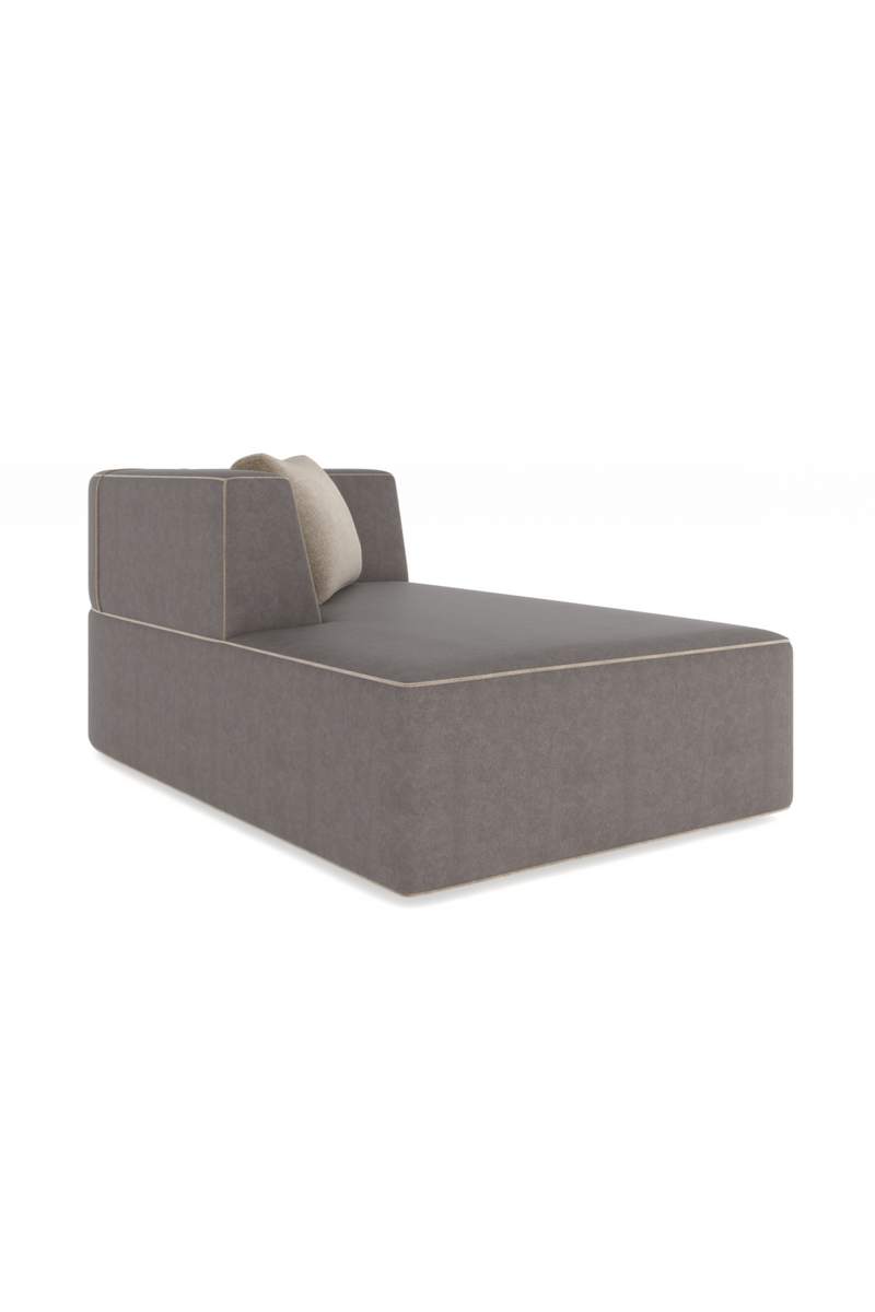 Chaise Longue en Cuir Marron | Caracole Marbella | Oroa.fr