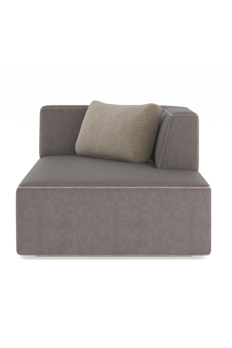 Chaise Longue en Cuir Marron | Caracole Marbella | Oroa.fr