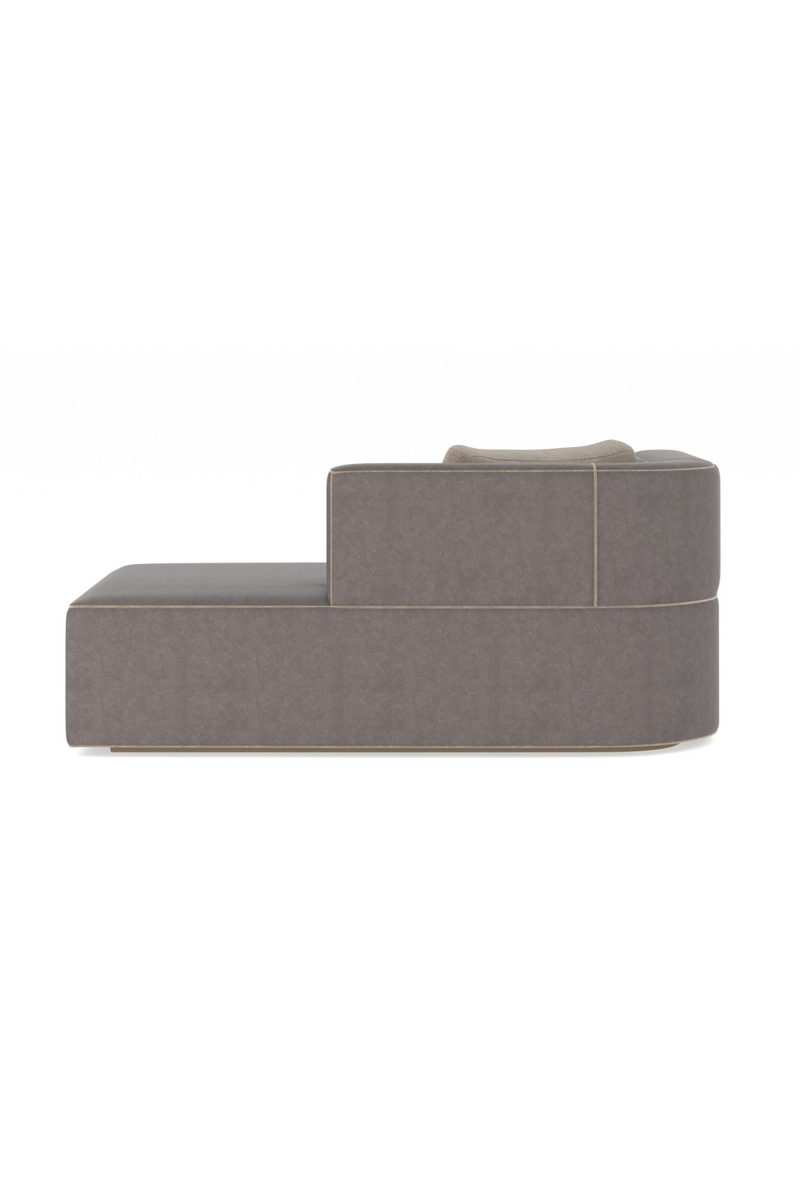 Chaise Longue en Cuir Marron | Caracole Marbella | Oroa.fr