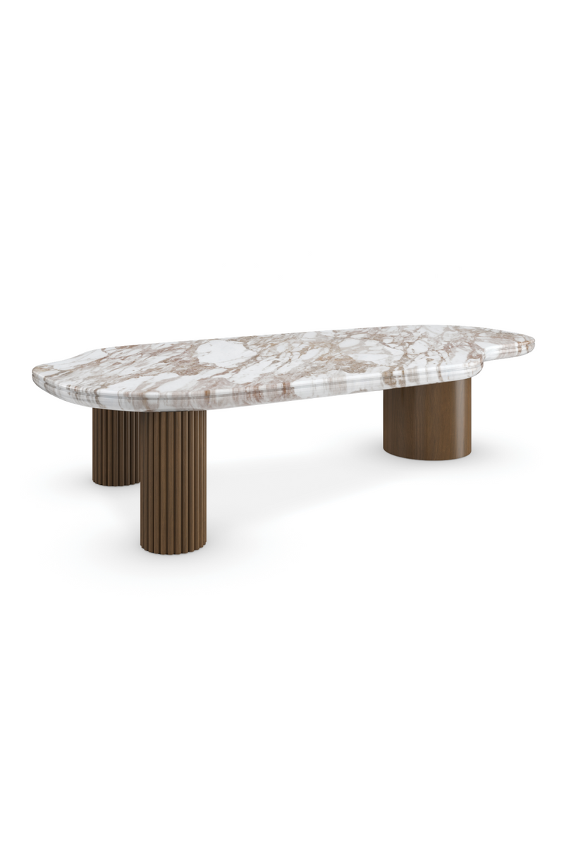 Table basse en pierre de forme organique | Caracole Seychelles | OROA.fr