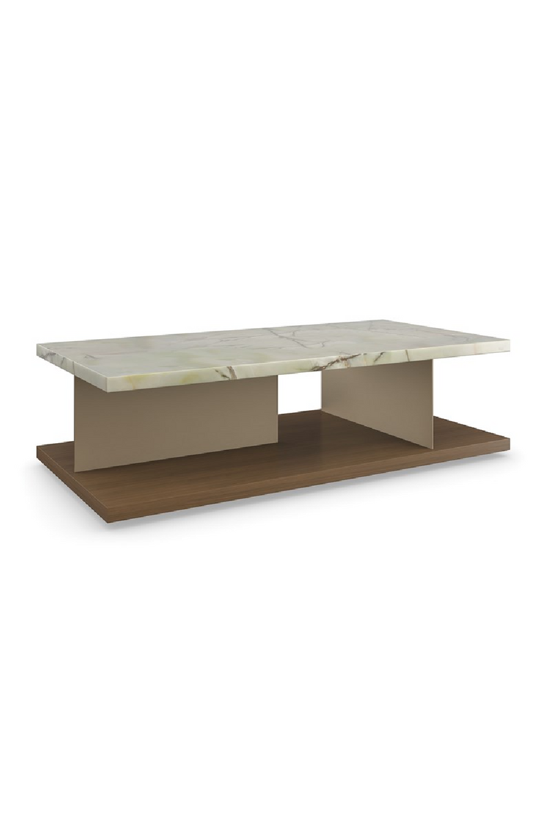 Table Basse avec Plateau en Pierre | Caracole Cape Verde | OROA.fr