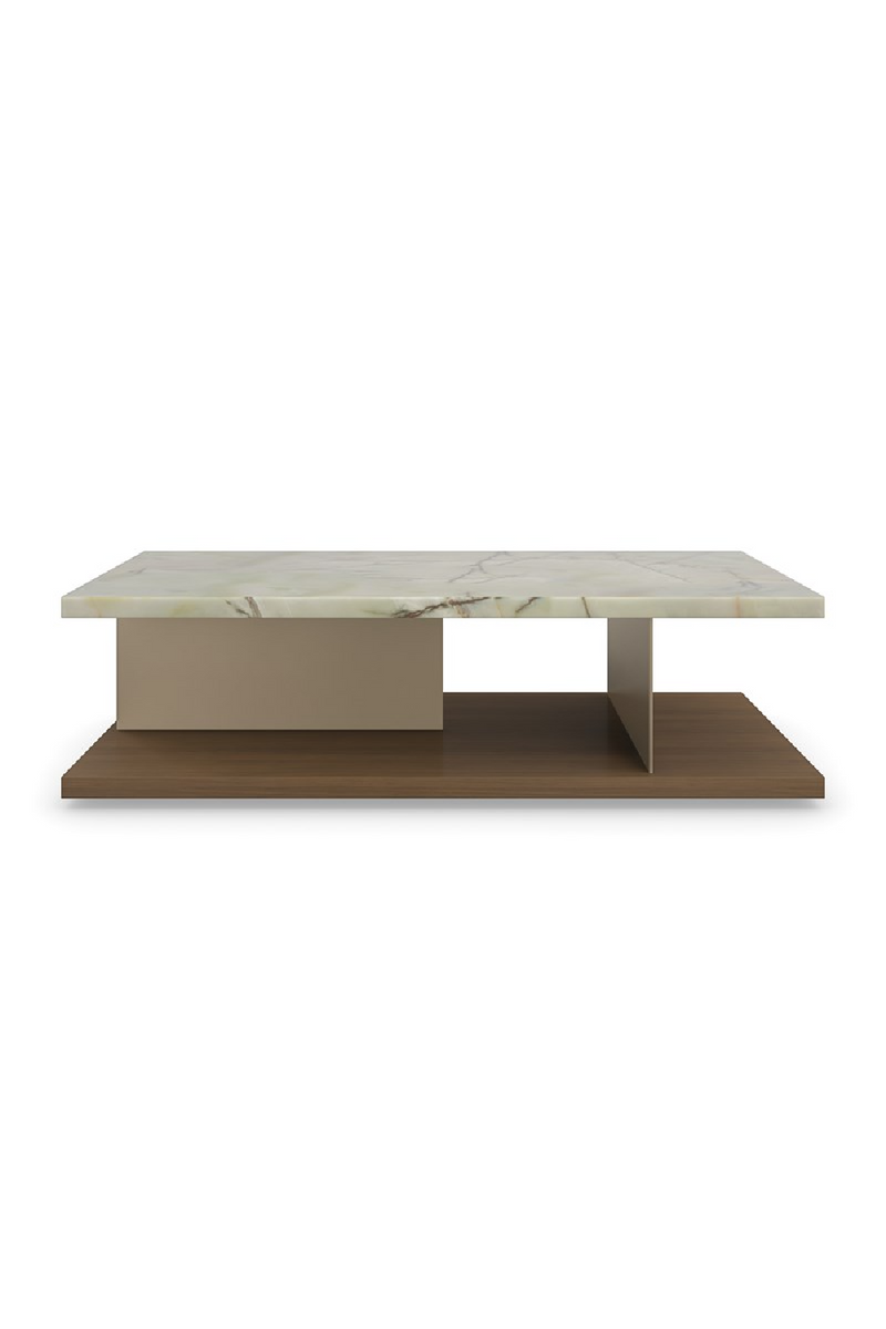 Table Basse avec Plateau en Pierre | Caracole Cape Verde | OROA.fr