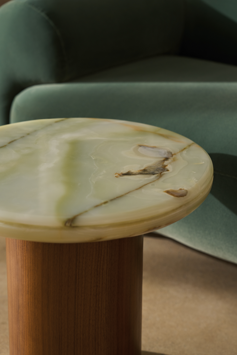 Table d’Appoint en Onyx Vert | Caracole Cape Verde | OROA.fr