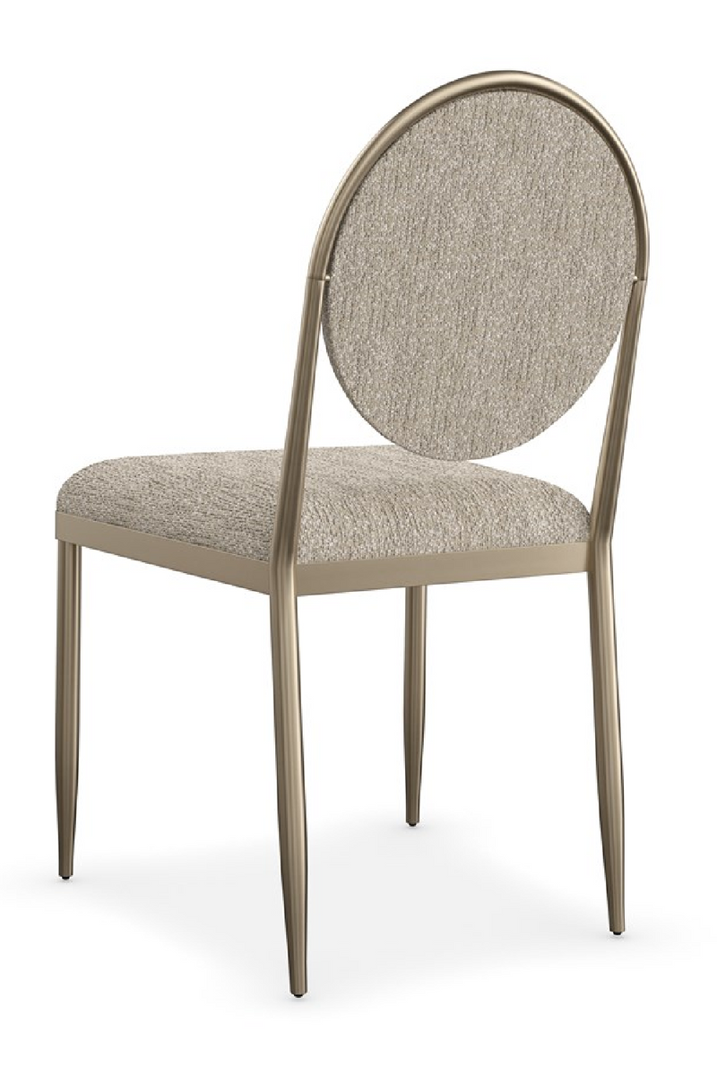 Chaises de salle à manger ovales en bouclé (lot de 2) | Caracole Capri | OROA.fr