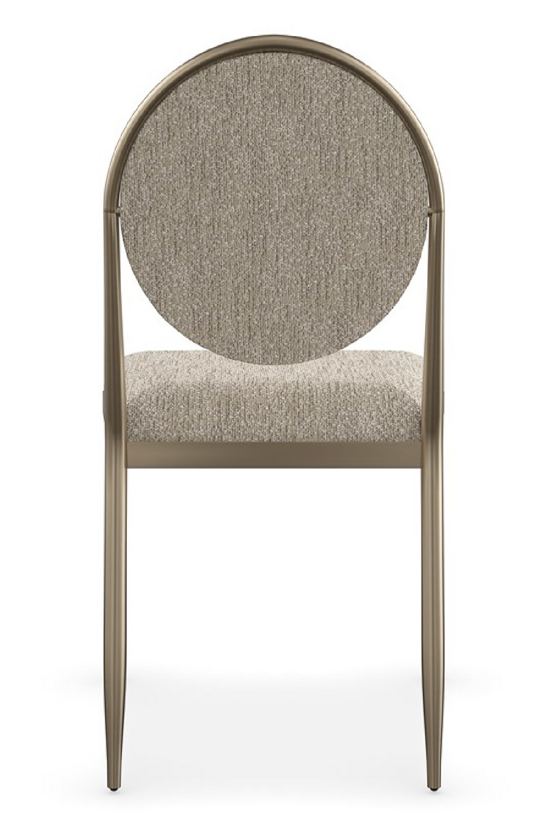 Chaises de salle à manger ovales en bouclé (lot de 2) | Caracole Capri | OROA.fr
