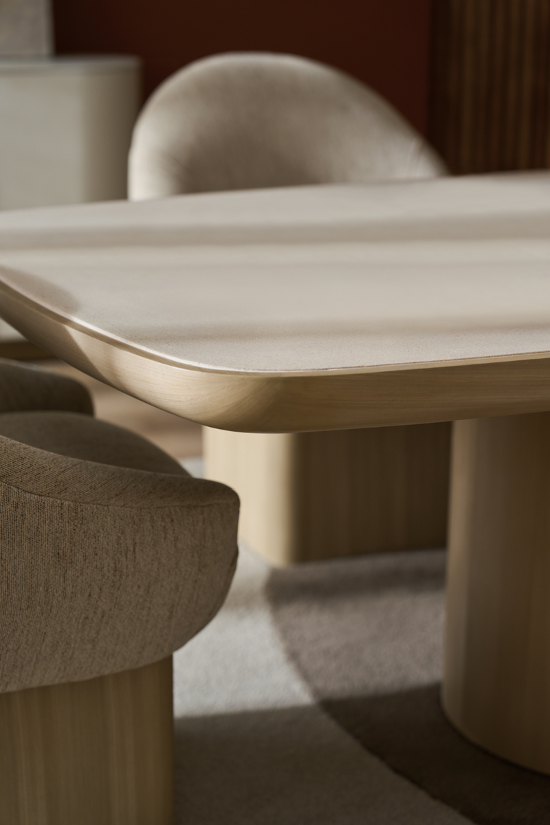 Chaise de salle à manger pivotante tapissée | Caracole Palma | OROA.fr