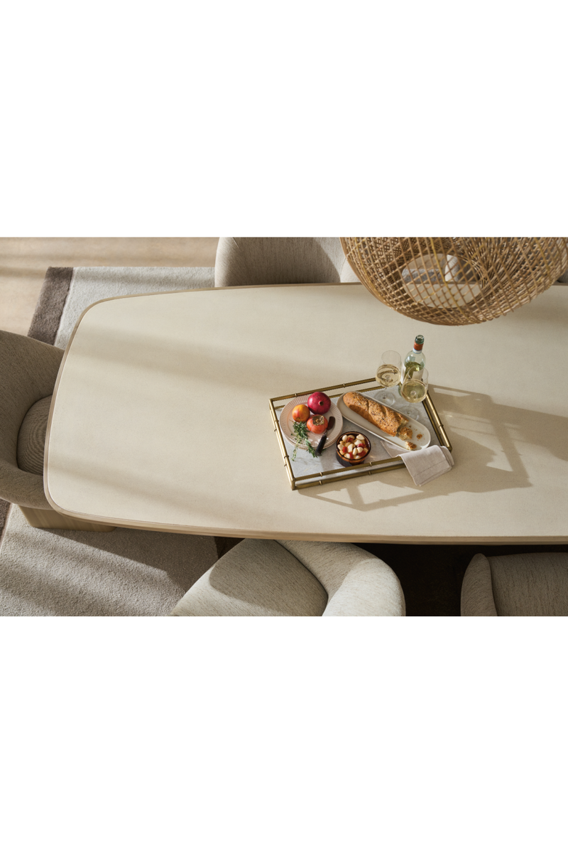 Chaise de salle à manger pivotante tapissée | Caracole Palma | OROA.fr