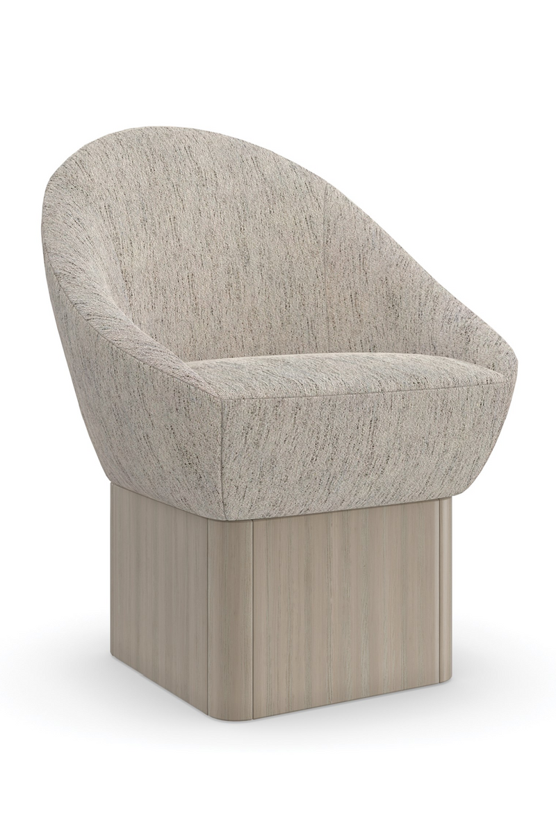 Chaise de salle à manger pivotante tapissée | Caracole Palma | OROA.fr