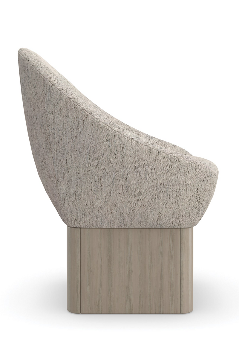 Chaise de salle à manger pivotante tapissée | Caracole Palma | OROA.fr