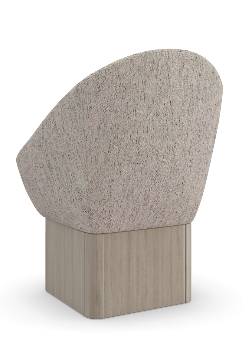 Chaise de salle à manger pivotante tapissée | Caracole Palma | OROA.fr