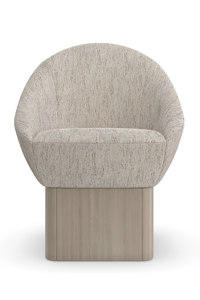Chaise de salle à manger pivotante tapissée | Caracole Palma | OROA.fr