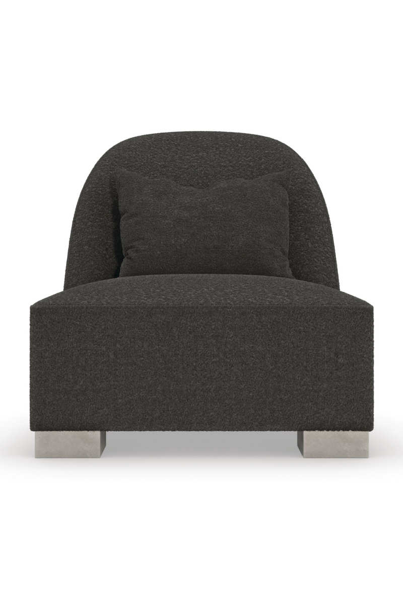Fauteuil de Détente en Shearling Gris | Caracole Act | Oroatrade.com