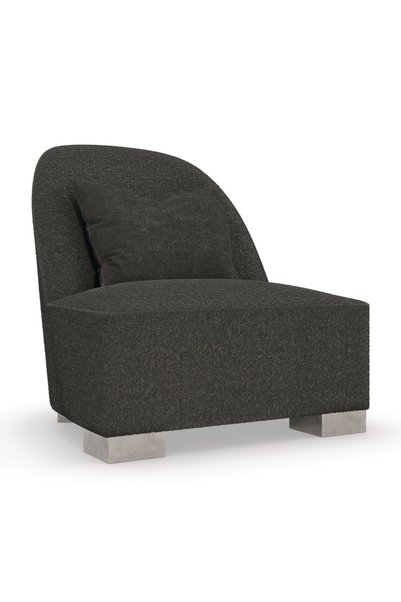 Fauteuil de Détente en Shearling Gris | Caracole Act | Oroatrade.com
