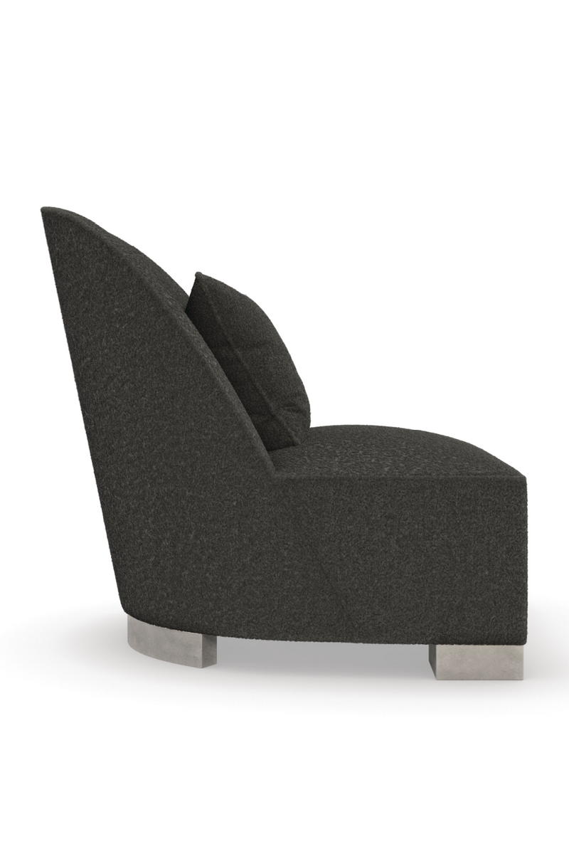 Fauteuil de Détente en Shearling Gris | Caracole Act | Oroatrade.com