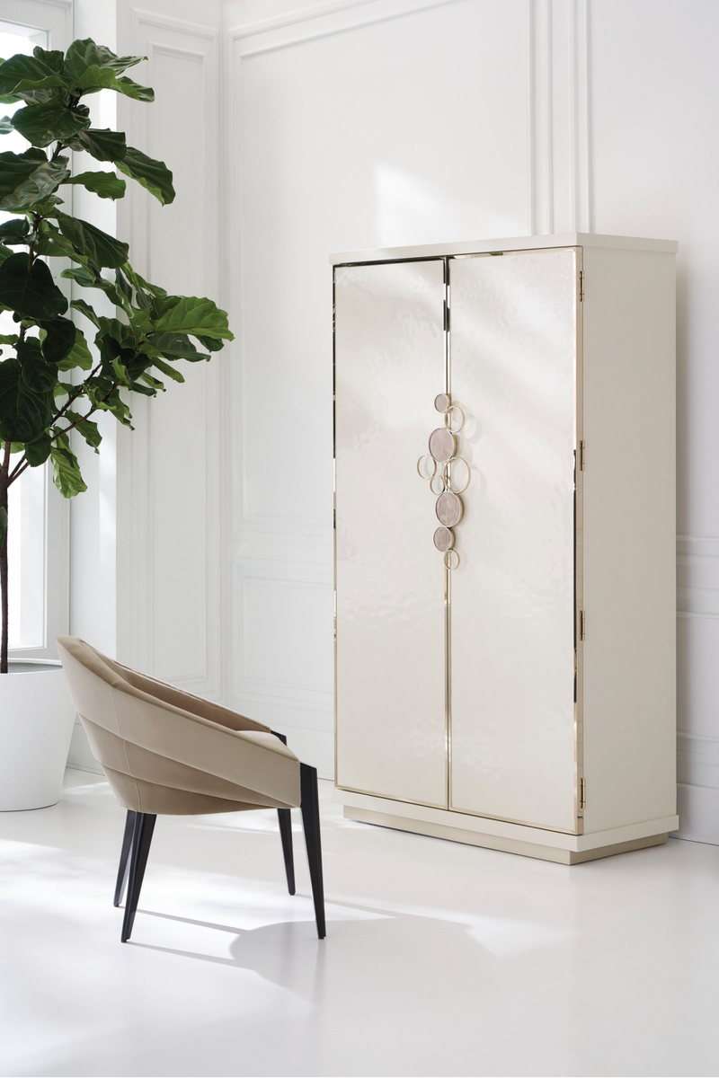 Fauteuil d’appoint moderne en velours | Caracole À Tous Les Niveaux | OROA.fr