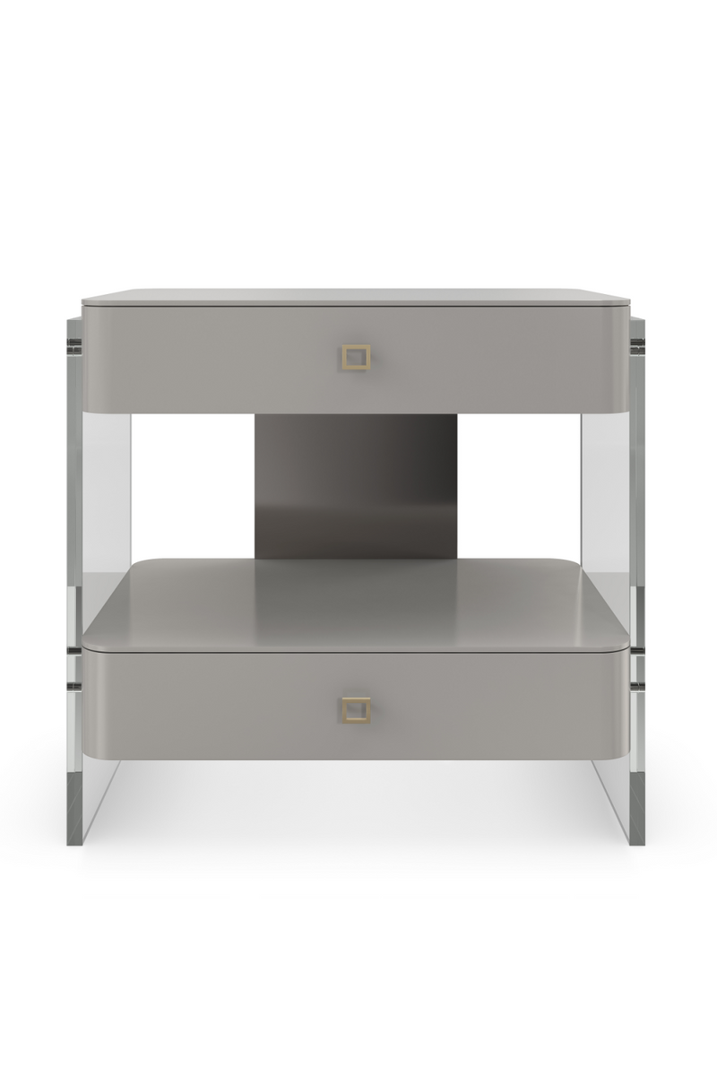 Table de chevet moderne grise | Caracole Opening Night | OROA.fr