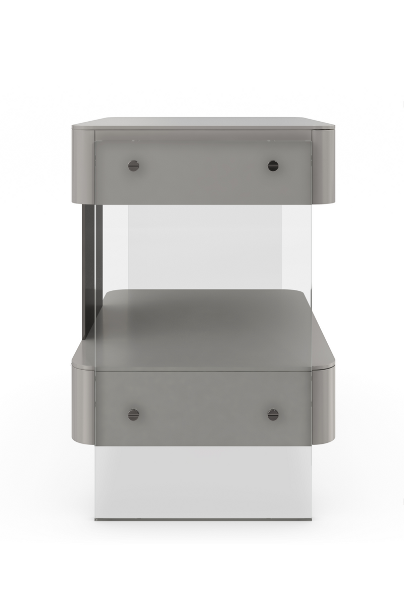 Table de chevet moderne grise | Caracole Opening Night | OROA.fr