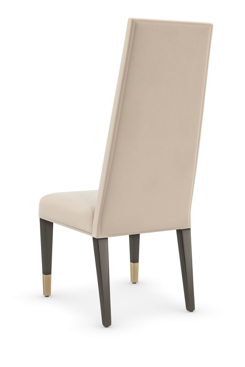 Chaise de Salle à Manger en Velours Crème | Caracole The Masters | OROA.fr