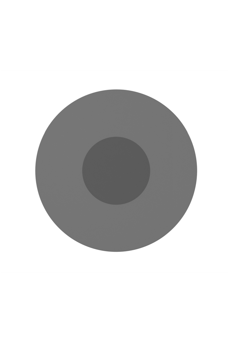 Table de salle à manger ronde en verre gris | Caracole Orbit | OROA.fr