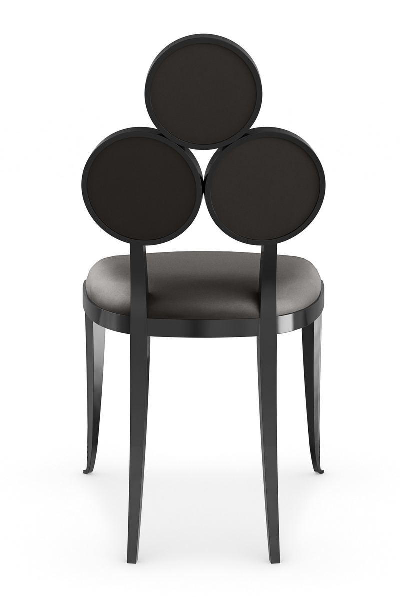 Chaises de salle à manger en vinyle métallisé (2) | Caracole Orion | OROA.fr