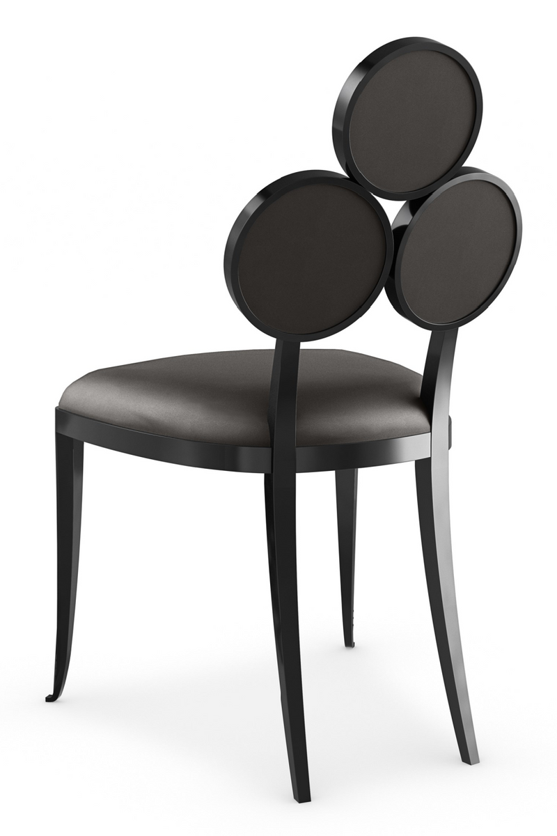 Chaises de salle à manger en vinyle métallisé (2) | Caracole Orion | OROA.fr