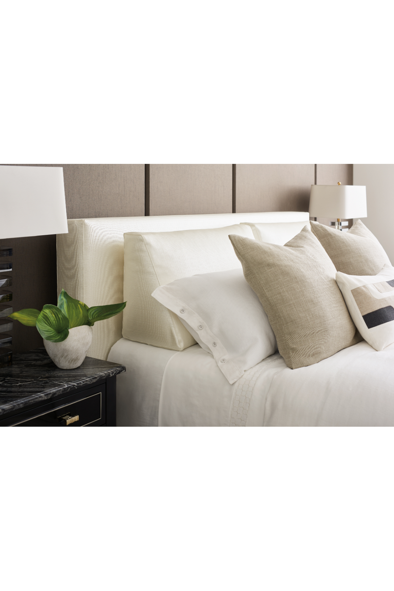 Lit King Moderne Blanc | Caracole The Boutique | OROA.fr