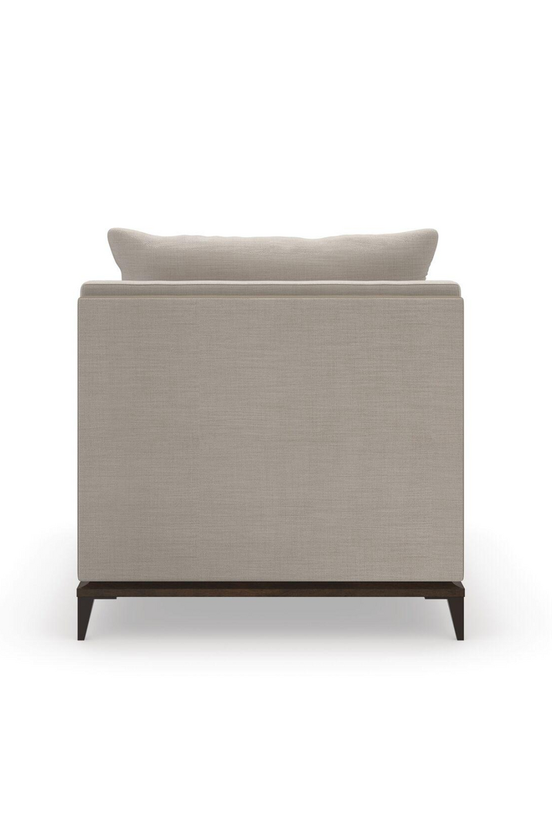 Canapé module droit en tissu taupe | Caracole Archipelago | Meubleluxe.fr