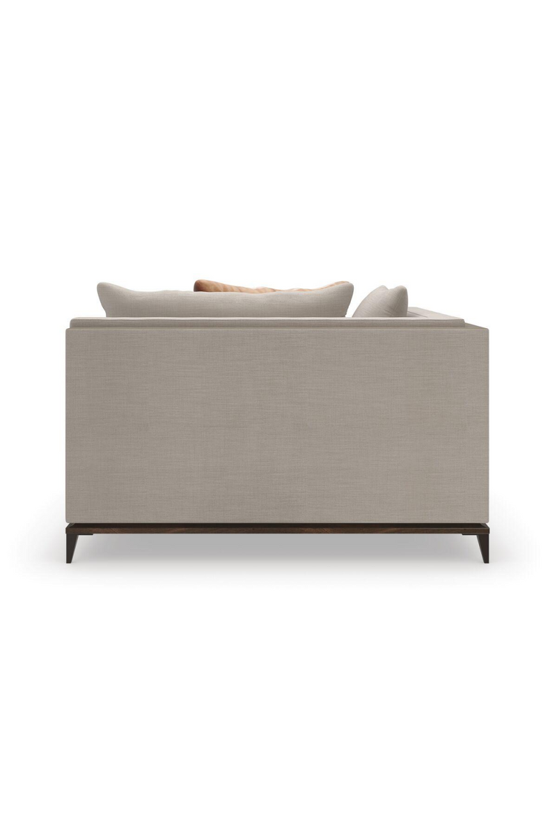 Canapé module d'angle gauche en tissu taupe | Caracole Archipelago | Meubleluxe.fr