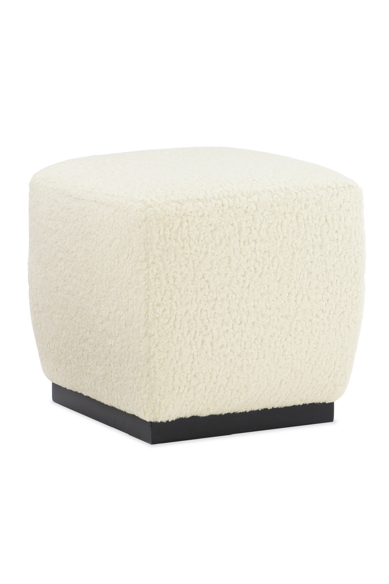 Pouf Carré Blanc | Caracole Marshmallow | OROA.fr