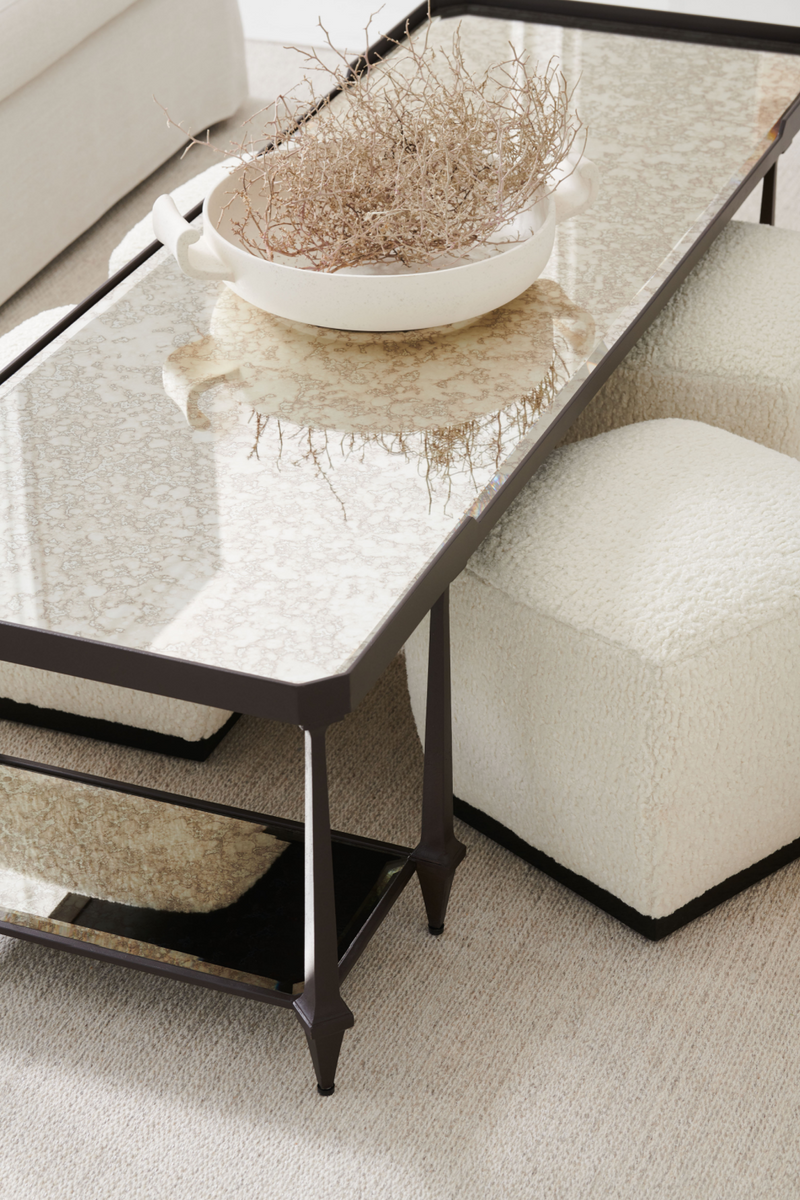 Pouf Carré Blanc | Caracole Marshmallow | OROA.fr