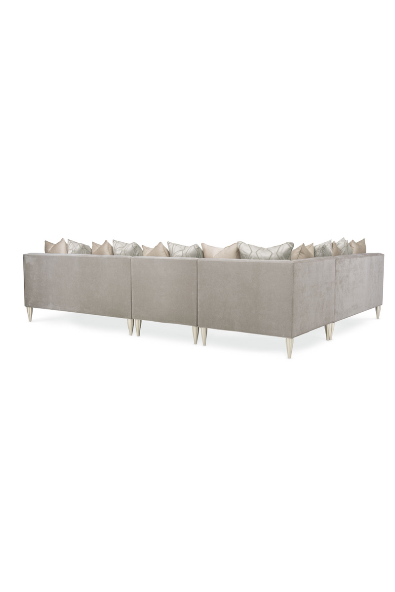 Canapé d’angle moderne taupe | Caracole Fret Knot | OROA.fr