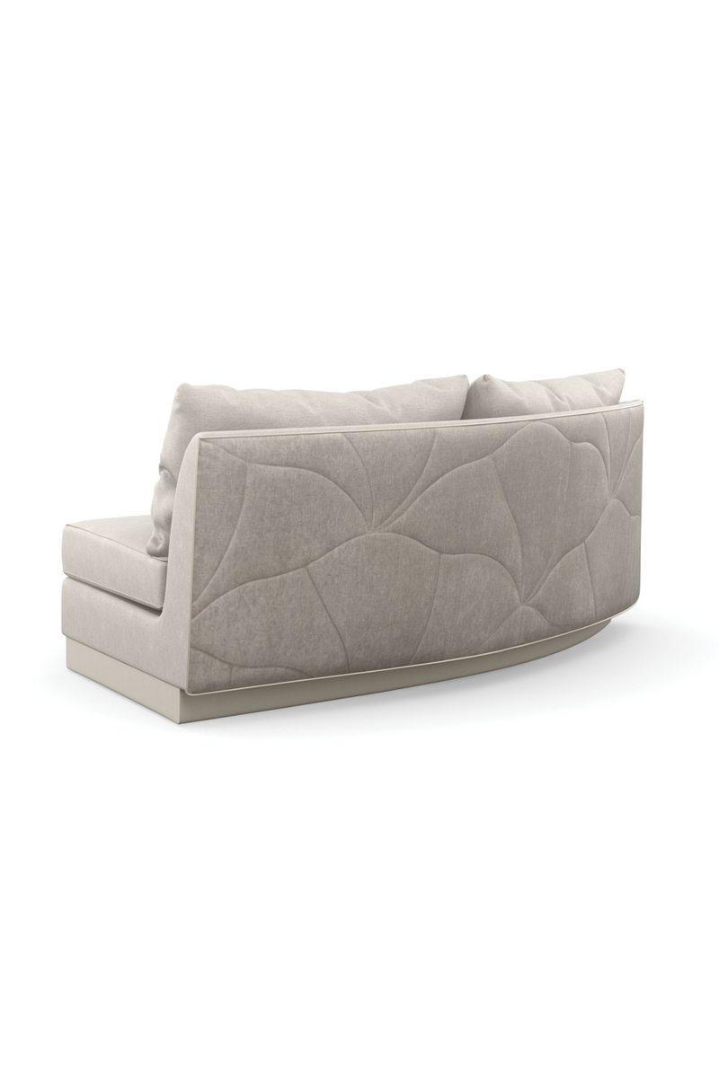 Canapé Courbé Matelassé Gris | Caracole Fanciful | OROA.fr