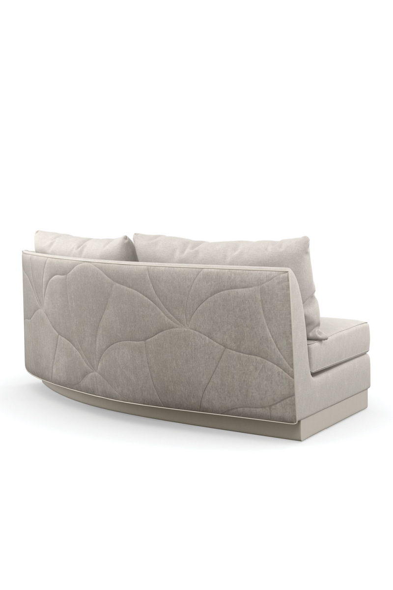 Canapé Courbé Matelassé Gris | Caracole Fanciful | OROA.fr