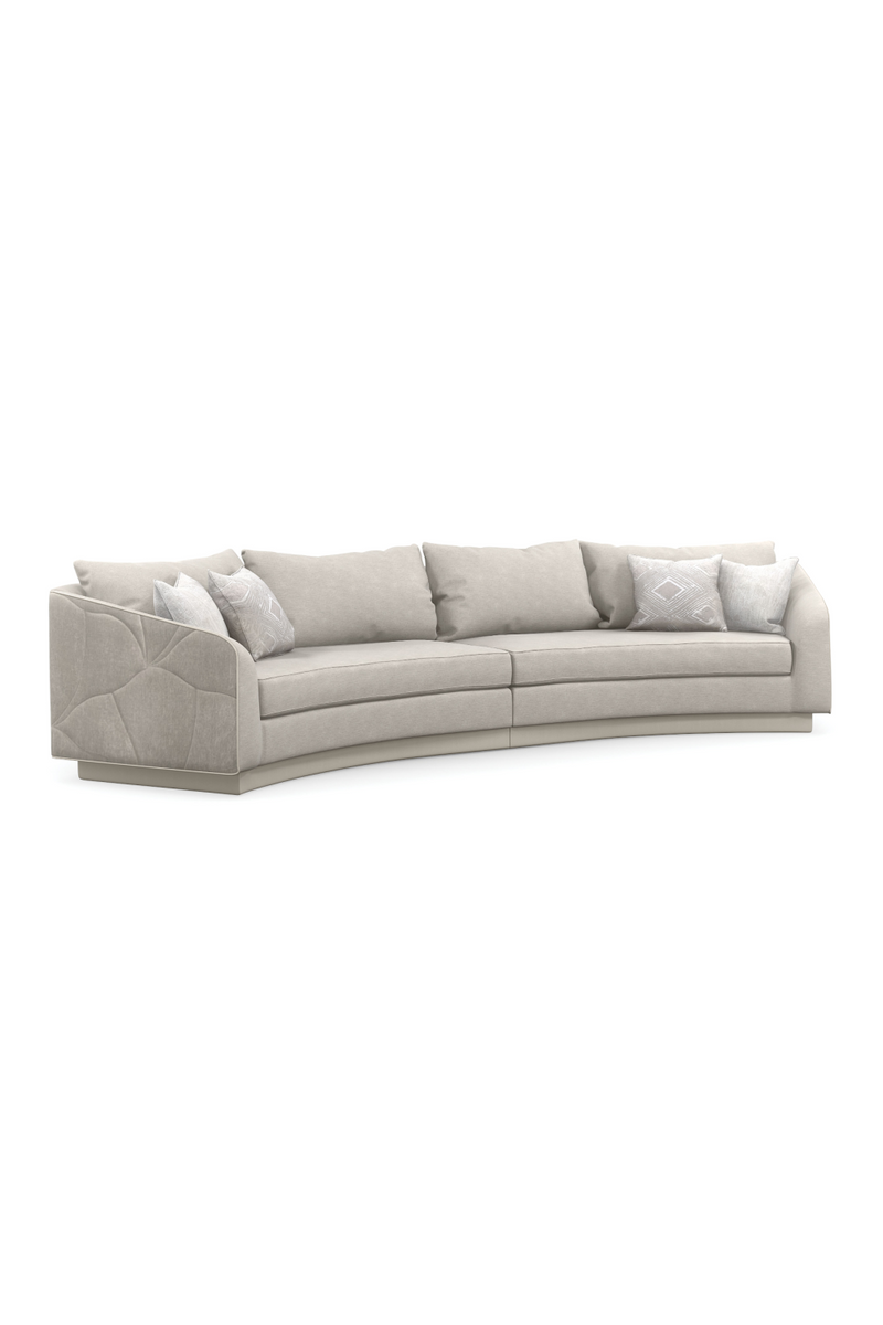 Canapé d’Angle Matelassé Gris | Caracole Fanciful | OROA.fr