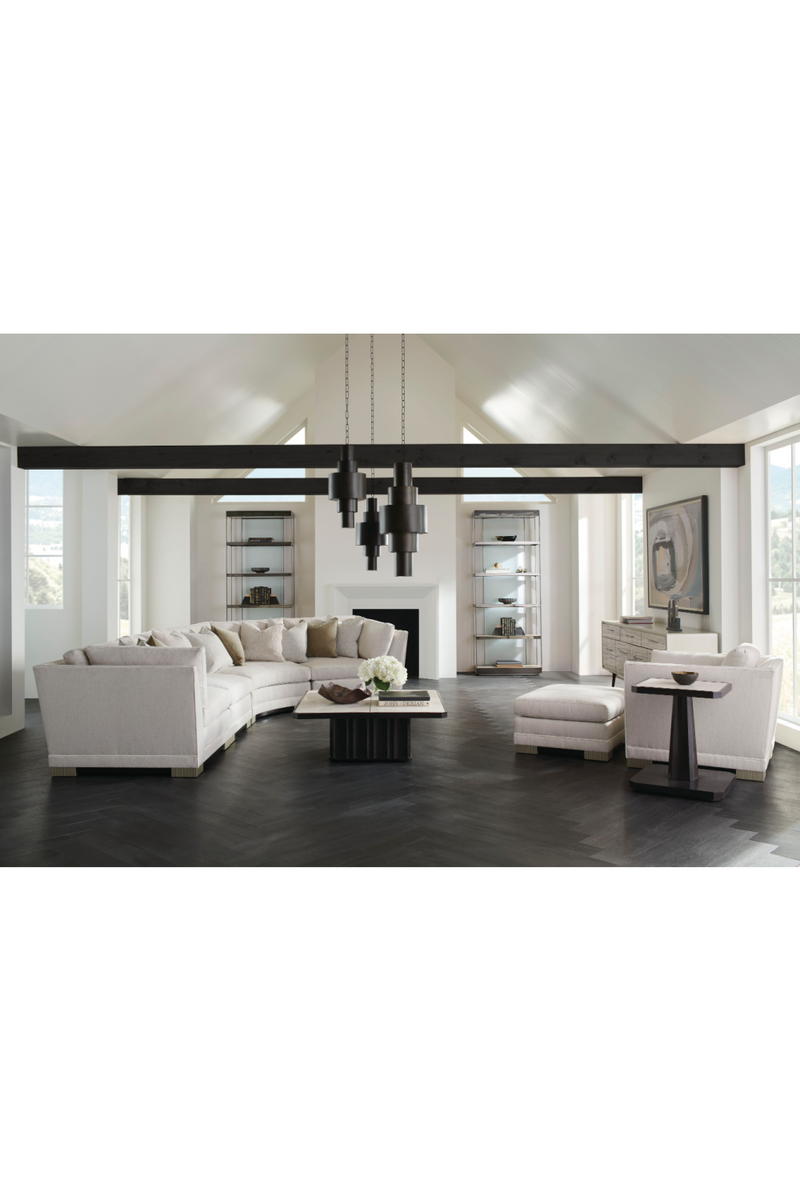 Ottoman Moderne en Chenille | Caracole Deep Retreat | Oroa.fr