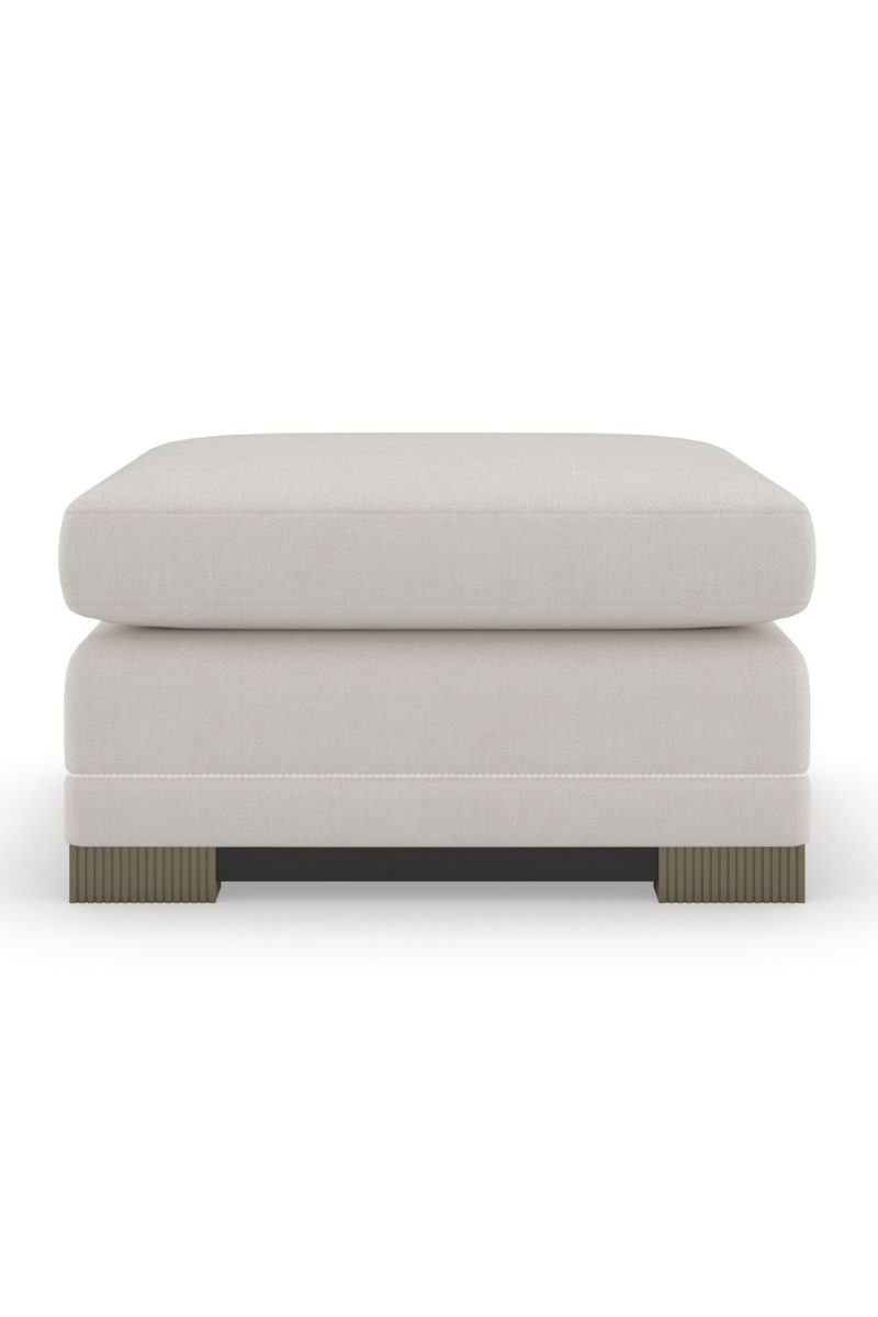 Ottoman Moderne en Chenille | Caracole Deep Retreat | Oroa.fr