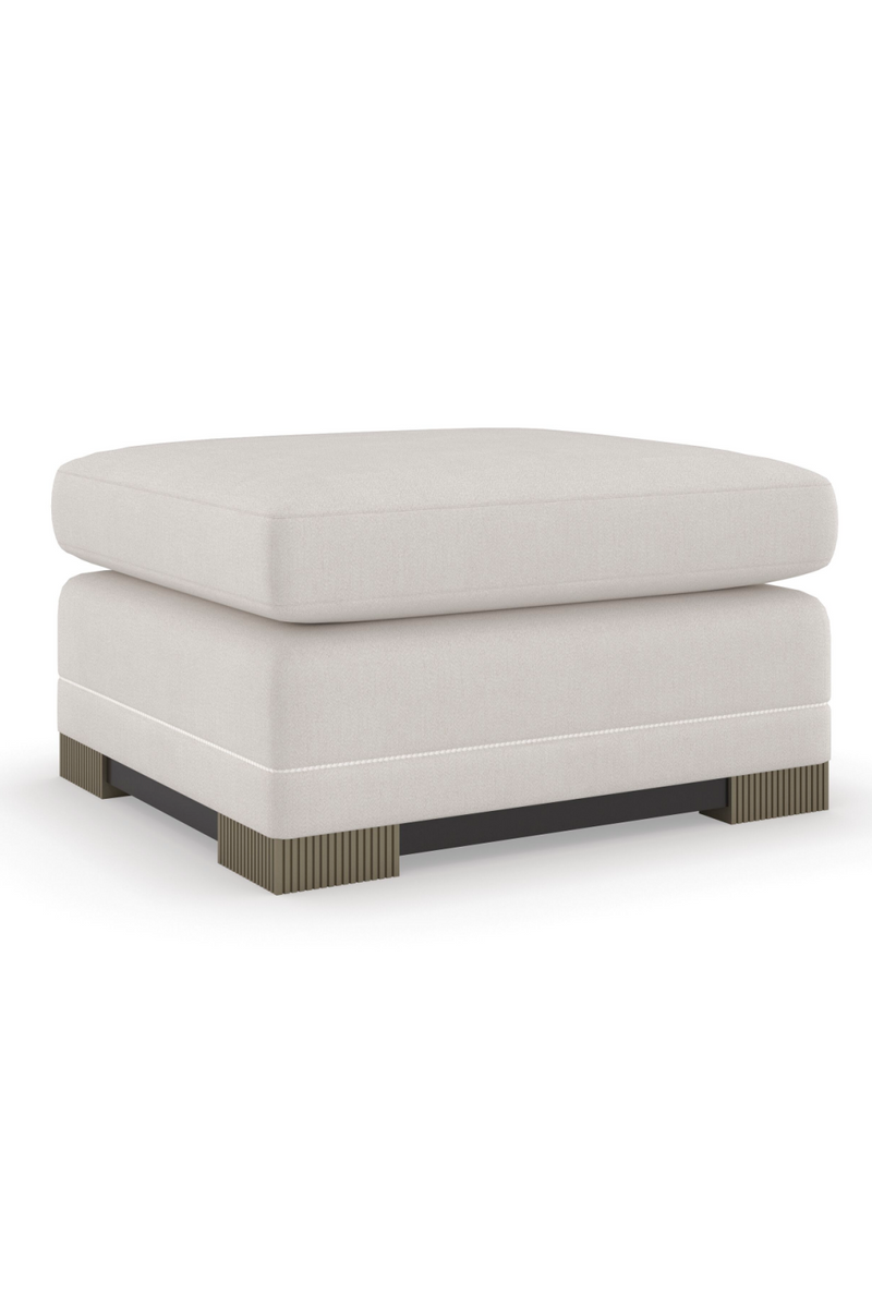 Ottoman Moderne en Chenille | Caracole Deep Retreat | Oroa.fr
