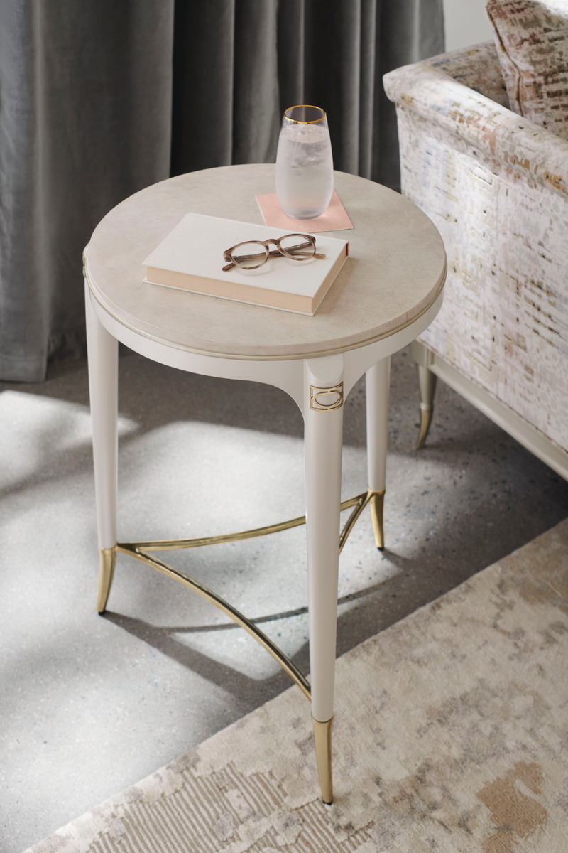 Fauteuil de salon en velours à treillis | Caracole Lattice Entertain You | OROA.fr