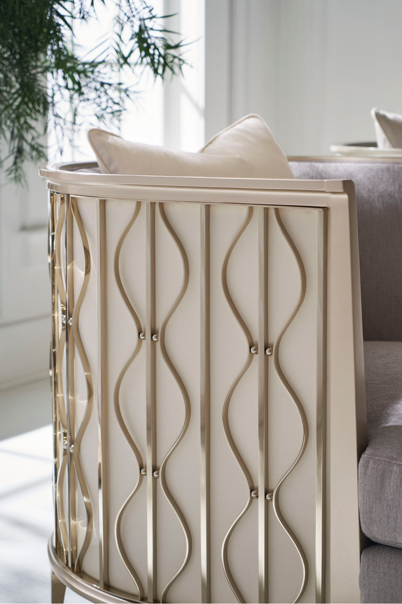 Fauteuil lounge gris "Back In Style" | Caracole | OROA.fr
