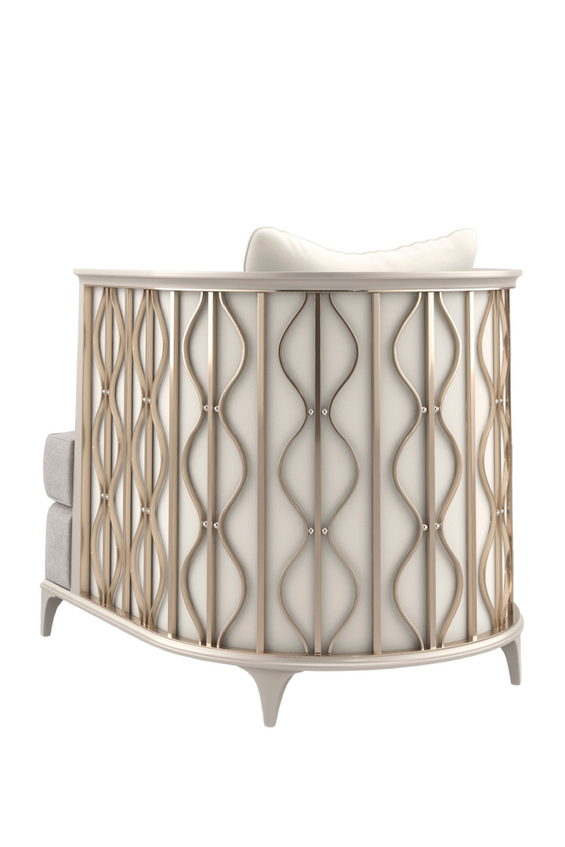 Fauteuil lounge gris "Back In Style" | Caracole | OROA.fr