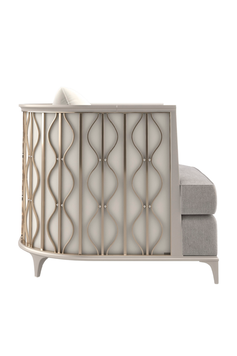 Fauteuil lounge gris "Back In Style" | Caracole | OROA.fr