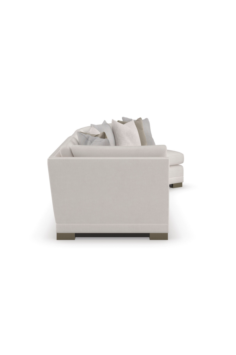 Canapé Modulaire en Chenille Moderne | Caracole Deep Retreat | OROA.fr