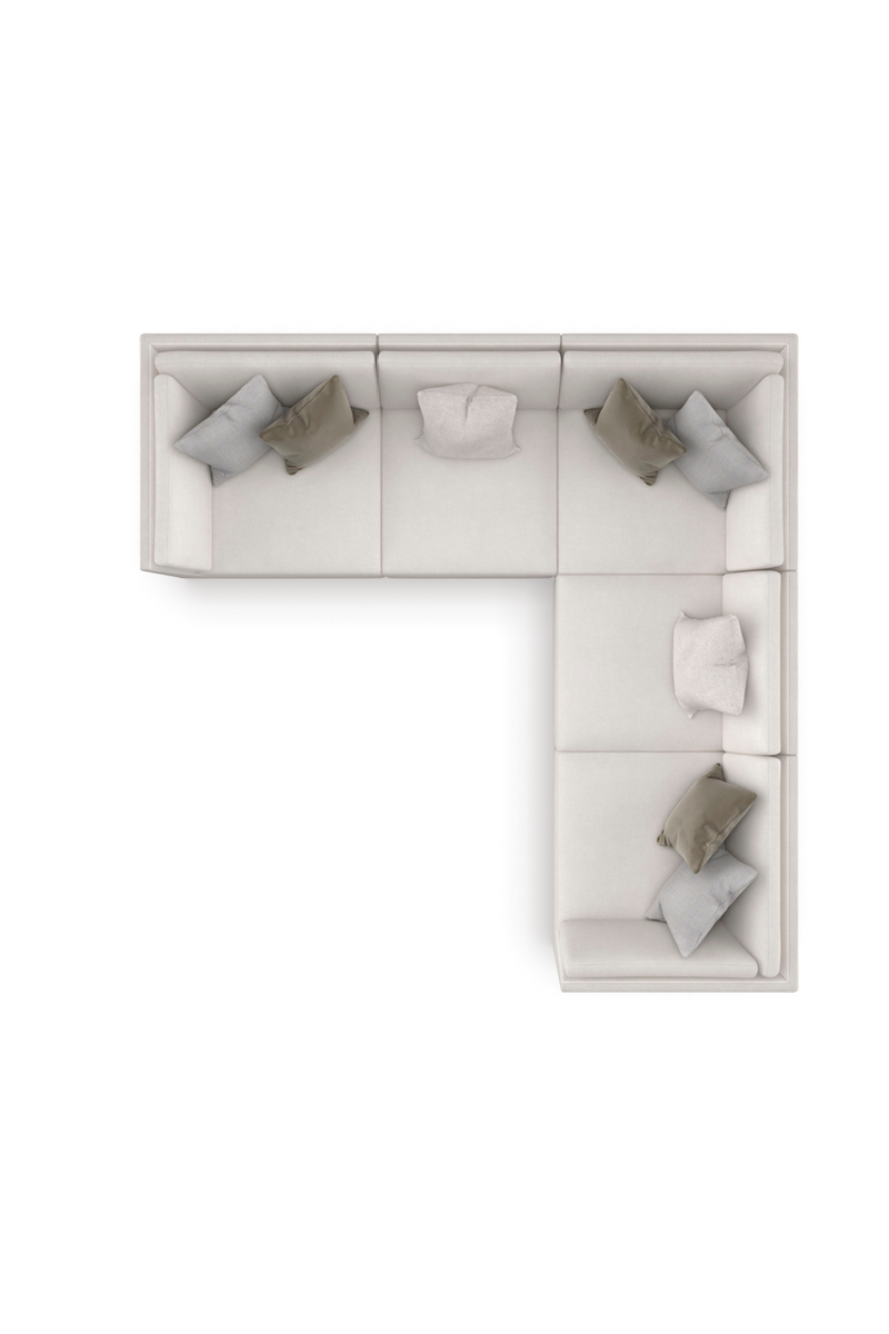 Canapé Modulaire en Chenille Moderne | Caracole Deep Retreat | OROA.fr
